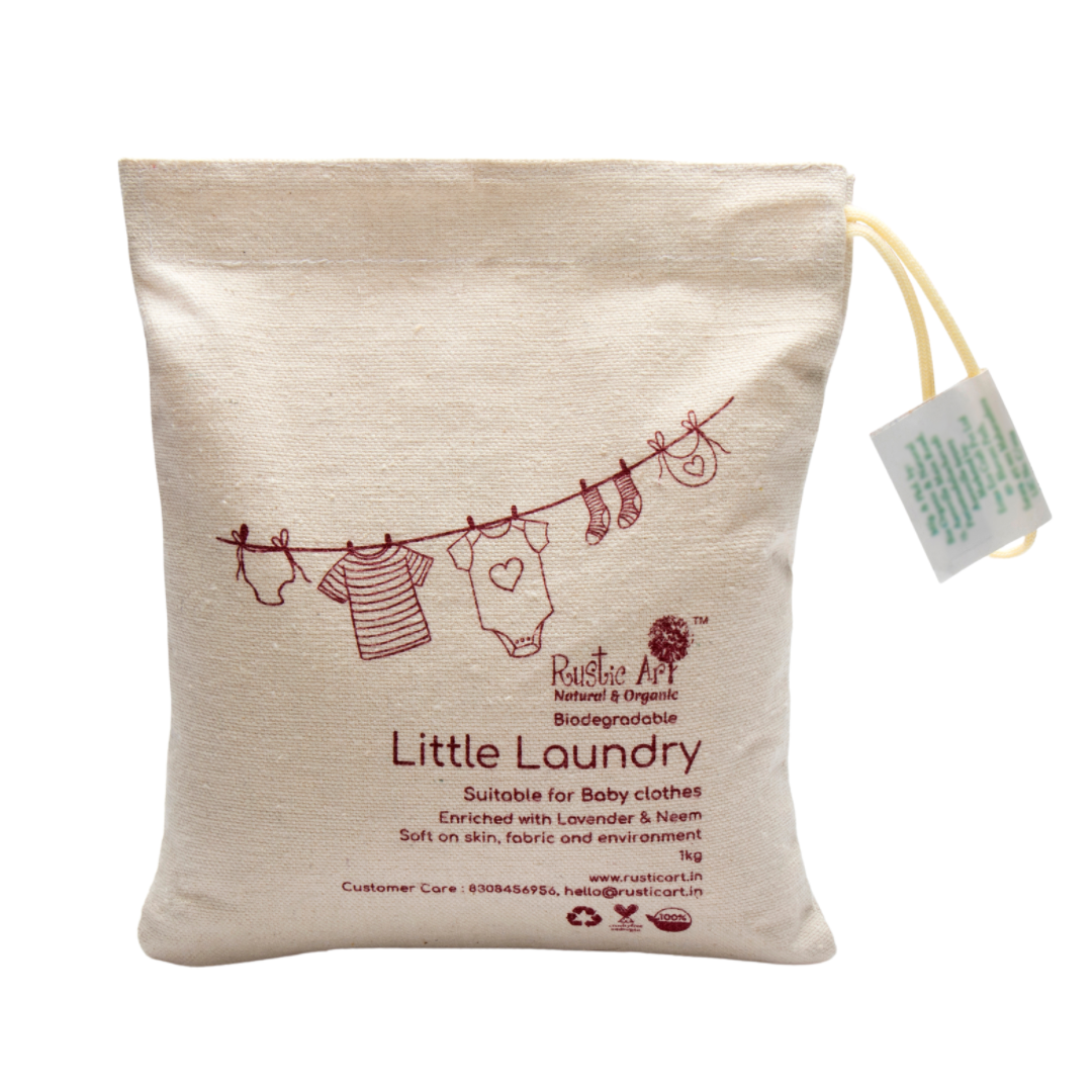 Rustic Art Natural Little Laundry For Babies & Kids, 1 Kg view 2