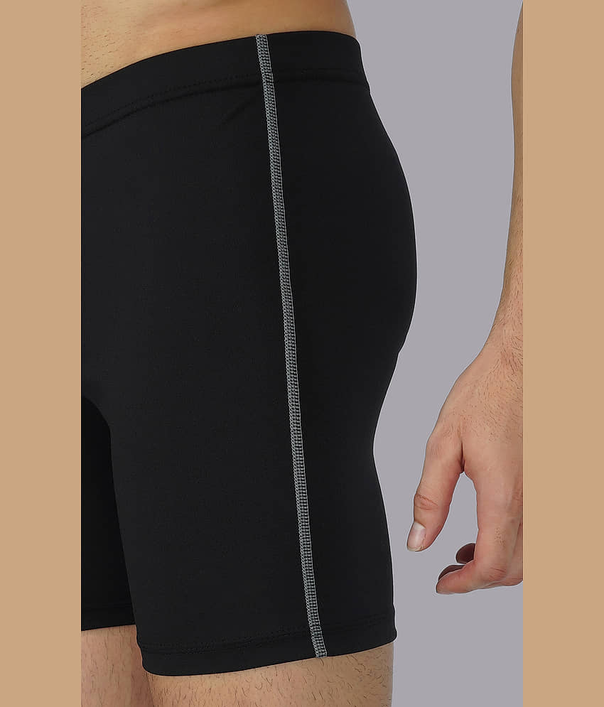 NEVER LOSE Black Polyester Men's Cycling Shorts ( Pack of 1 ) view 2