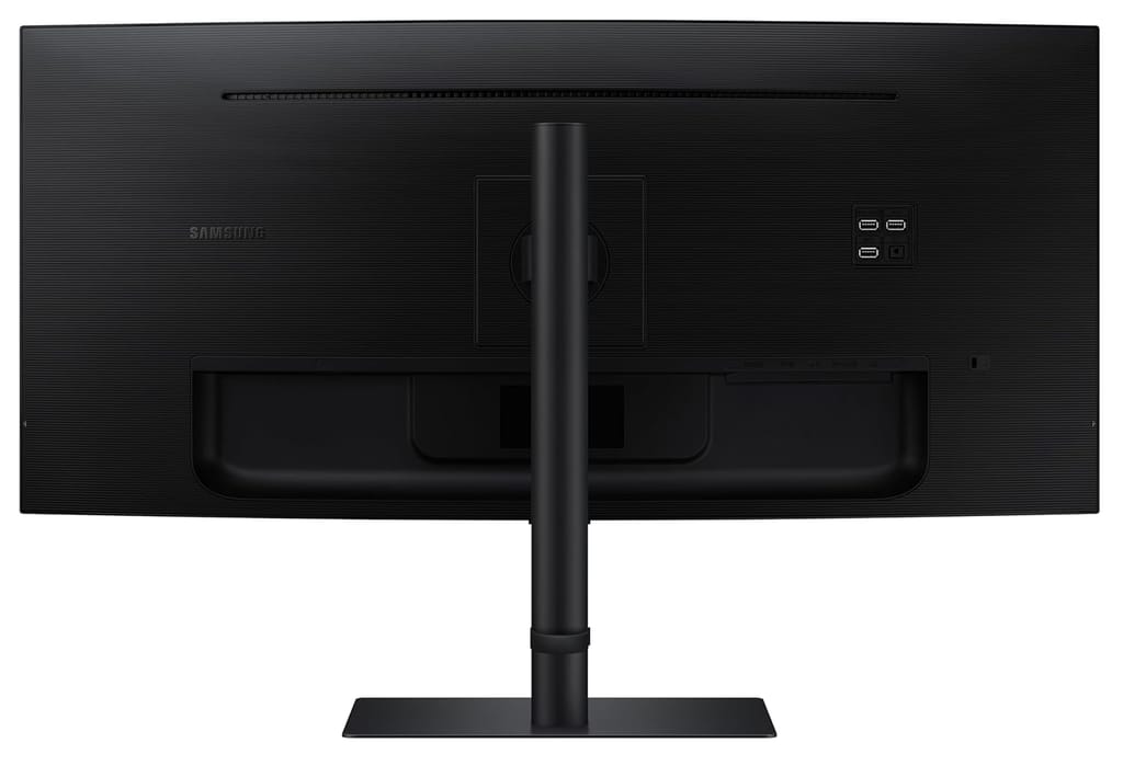 Samsung 34" (86.4cm) ViewFinity S6 Curved Monitor|Ultrawide WQHD 3440 X 1440|100hz|Type-C 90W|SRGB 115%|LAN Port|KVM Switch|350nits|Speakers|PIP|PBP|HDR10|HAS Swivel|LS34C650UAWXXL|Black view 2
