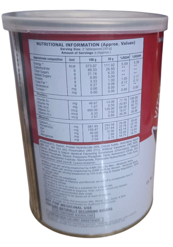 Protobert-SF Protein Powder Chocolate Flavour | No Added Sugar | Vitamins & Minerals Supplement 200g view 2