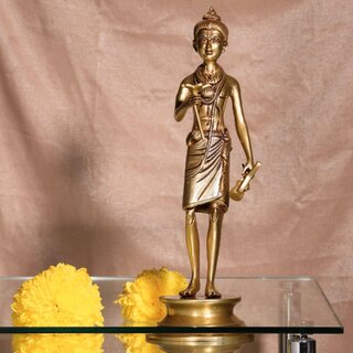 Swami Narayan Deity - 12 inches brass statue view 2