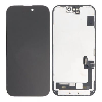 Apple iPhone 15 - Black (display glass combo folder) view 2