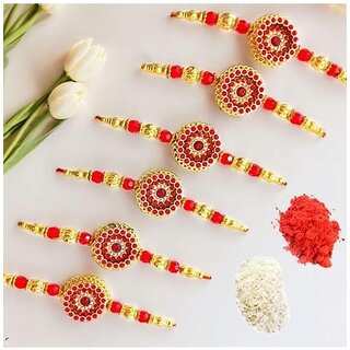 (Pack of 12) CHARKEE Fancy 12 Bhaiya Bhabhi Rakhi (Multicolour) view 2