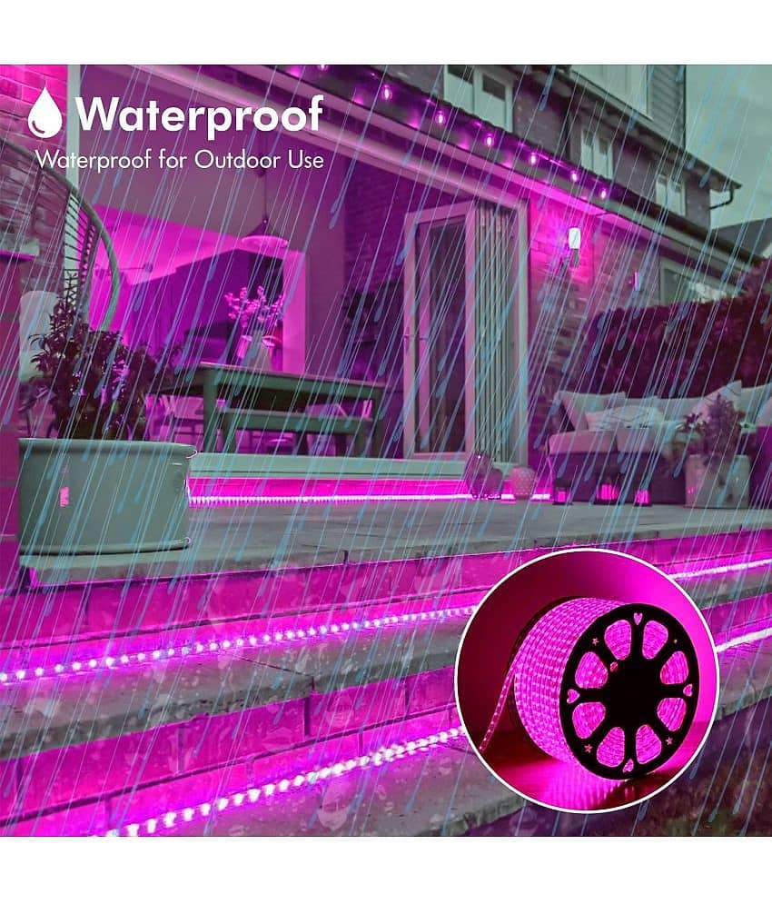 DAJUBHAI 15M/120 LED Pink Colour LED Rope Strip Light with Free Adapter view 2