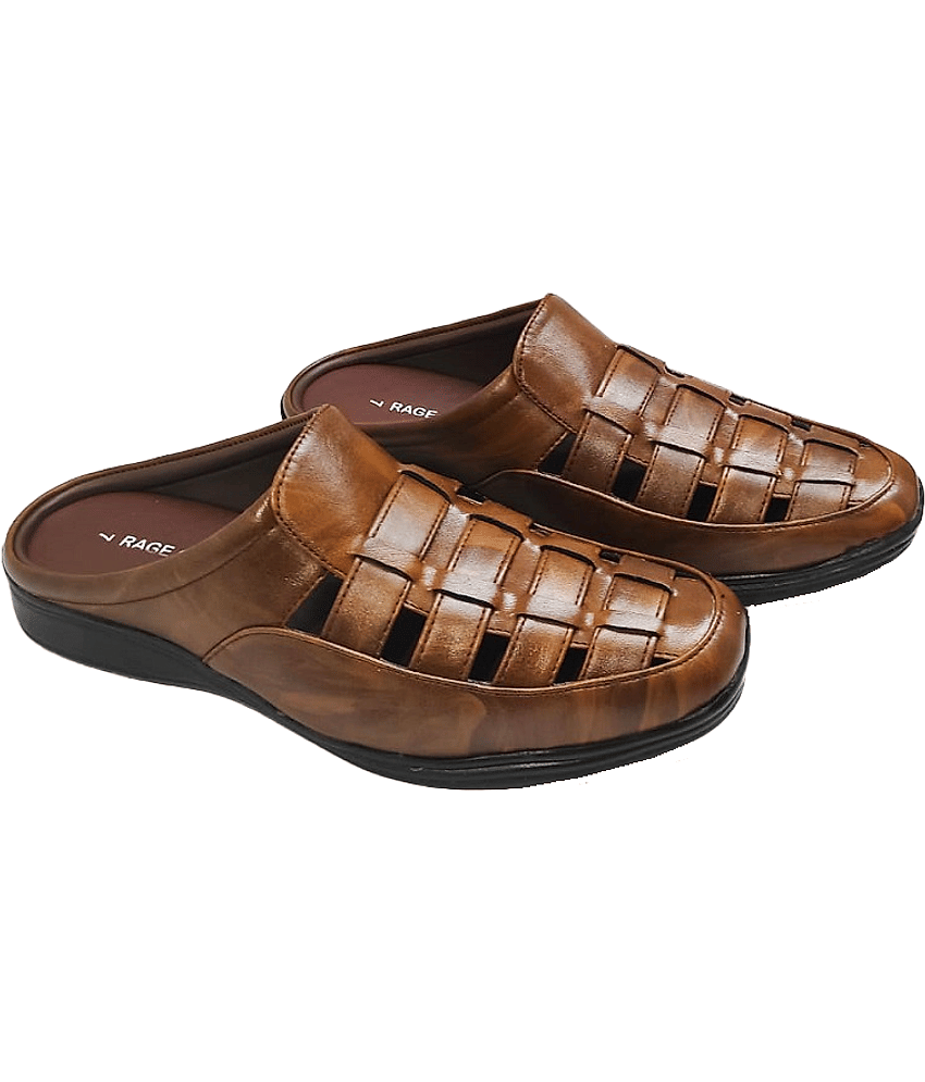 RAGE GAZE - Brown Men's Sandals view 2