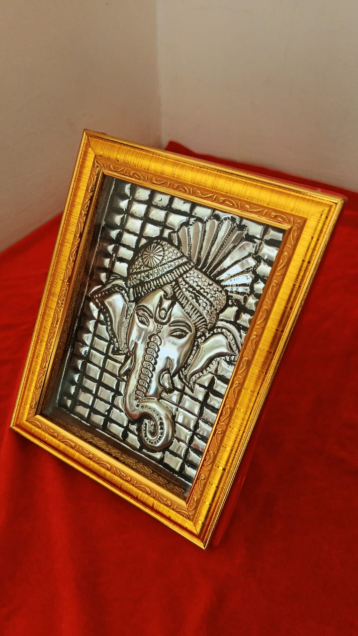 Ganesha Silver Photo Frame view 2