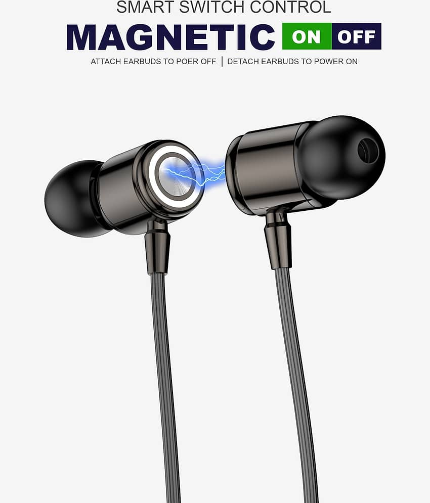 UDDO Zion Wireless Bluetooth Deepbass Headset Neckband Magnetic ON/OFF Music Sound view 2