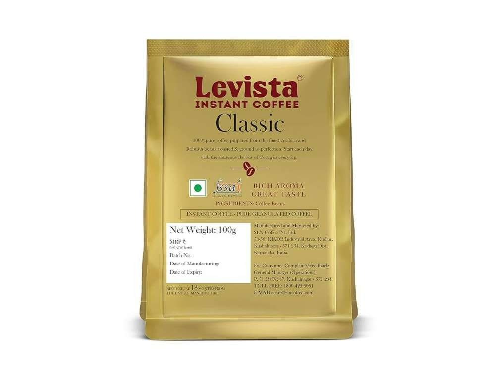 Levista Classic Pure Instant Coffee ( Pouch ) - 100 Gram view 2