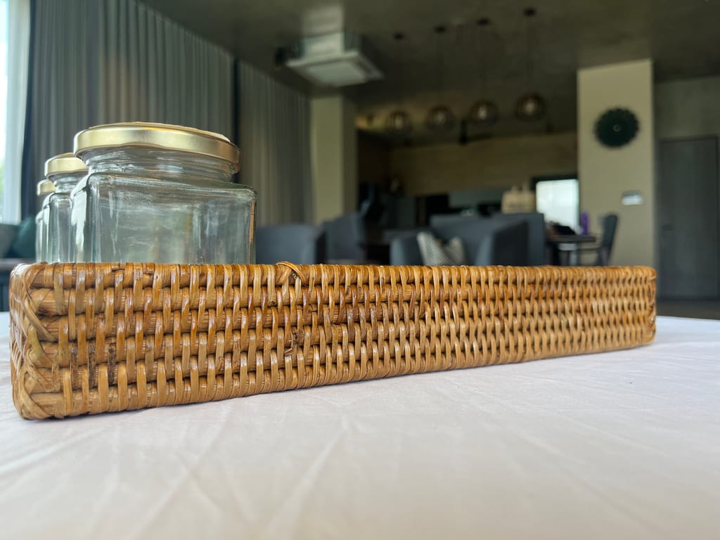 Rattan Cutlery Tray view 2