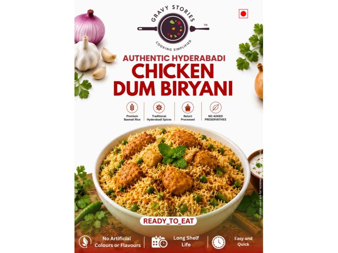 Gravy Stories Hyderabadi Chicken Dum Biryani – Ready-to-Eat