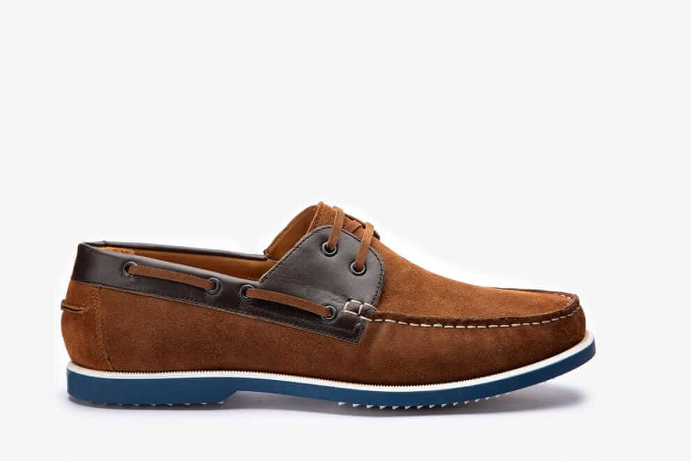 HILL BIRD Utle Brown lace-up Leather Boat Shoes view 2