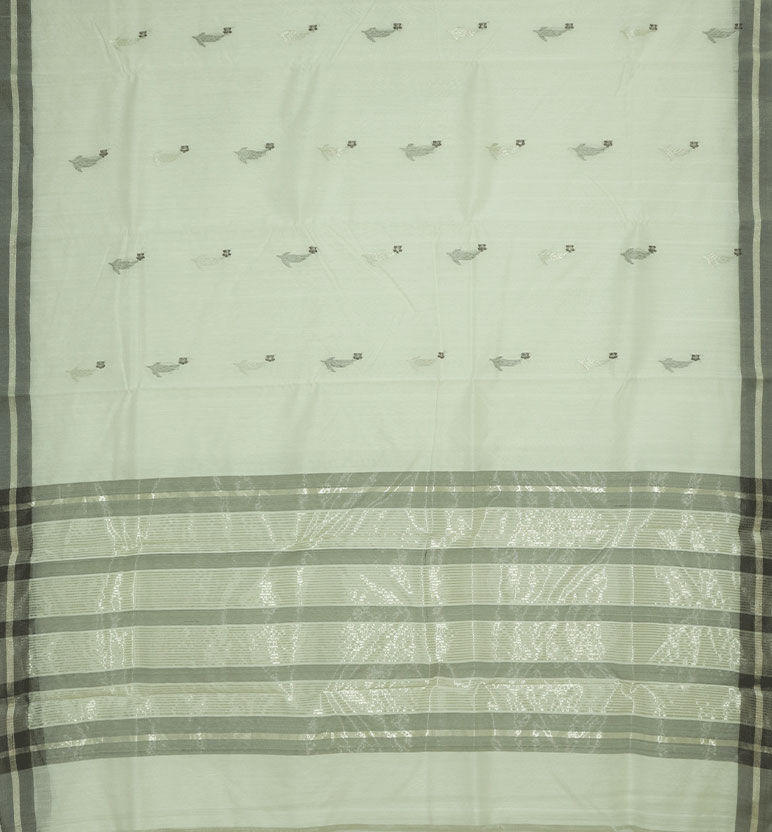 Handloom Chanderi Silk Cotton Saree view 2