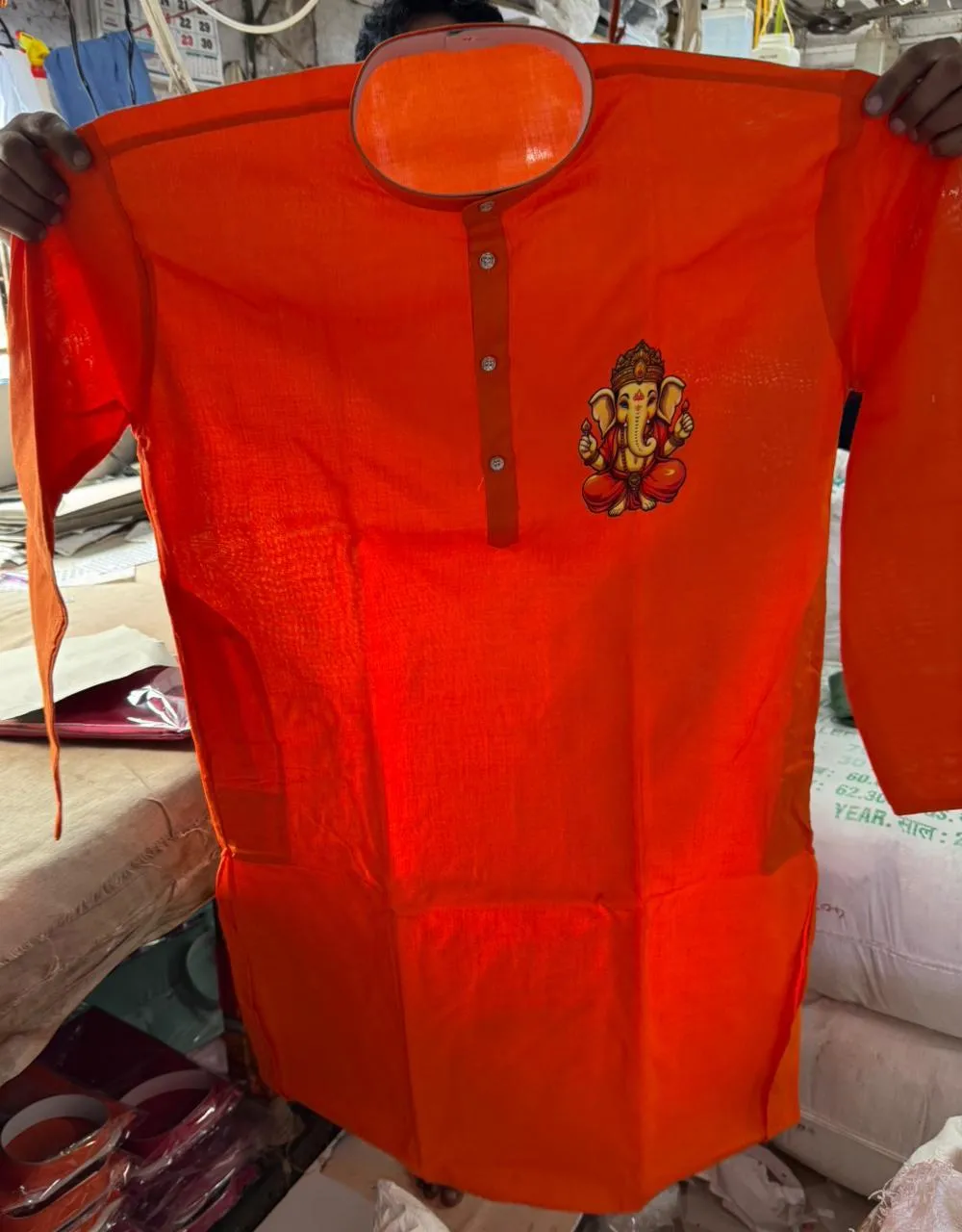 For Ganpati Special kurta