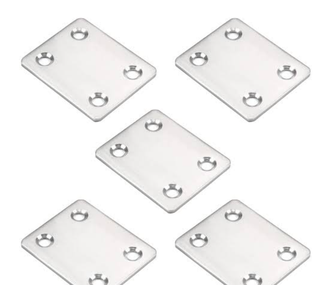 ADISON Straight Small Brackets for Joinery, 3.5 x 5 cm, Pack of 100, Assorted Hardware Perfect for Sturdy Connections in Various Project view 2