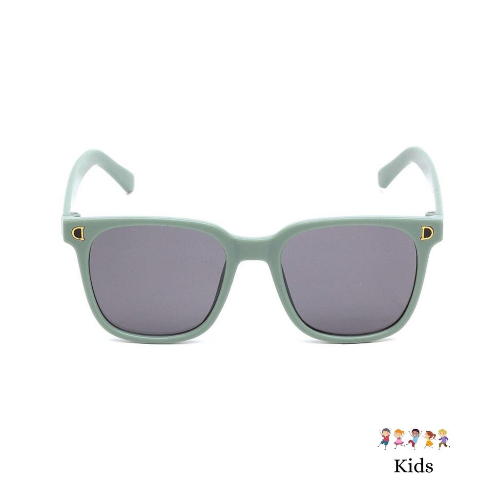 4Flaunt UV Protected Square Wayfarer Sunglasses For Kids | Age : 5-12 Years (C6 - Green) view 2
