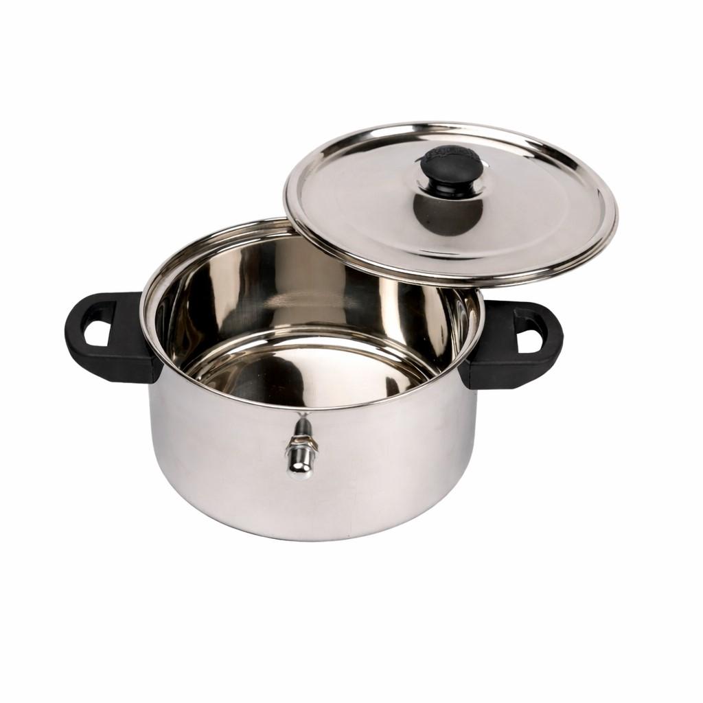 Expresso Stainless Steel Flat Milk Boiler with Whistle, view 2