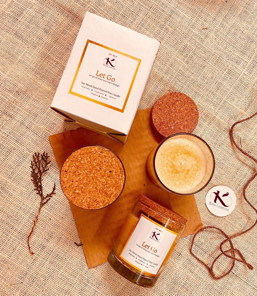 Let Go Intention Healing Soy Candle view 2
