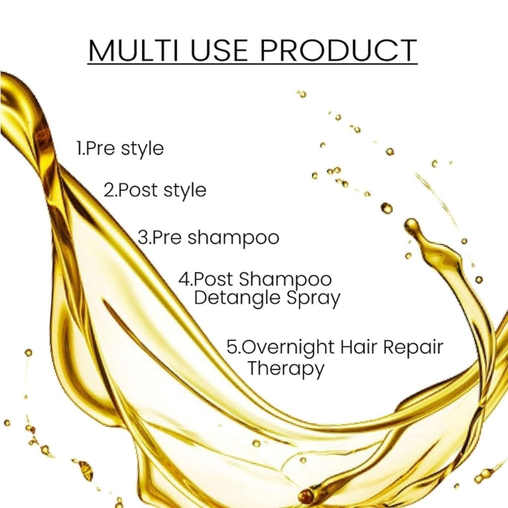 Ktein All in 1 Natural Hair Heat Protection Spray with Argan Oil Vitamin E Pro Vitamin B3 and Holding Spray 200ml view 2