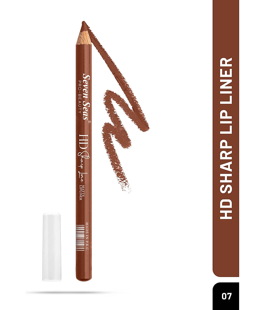 Seven Seas HD Sharp Line Lip Liner Pencil Brown 1 view 2