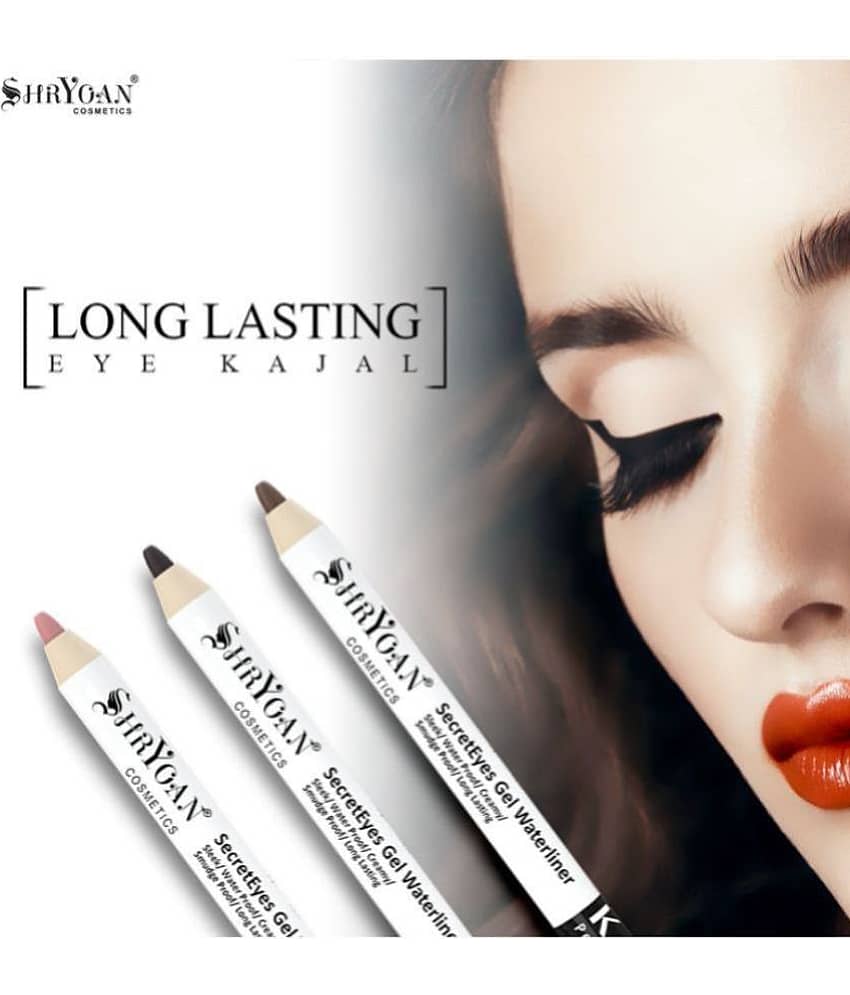 shryoan - Silver Natural Kajal 1 g Pencil ( Pack of 2 ) view 2