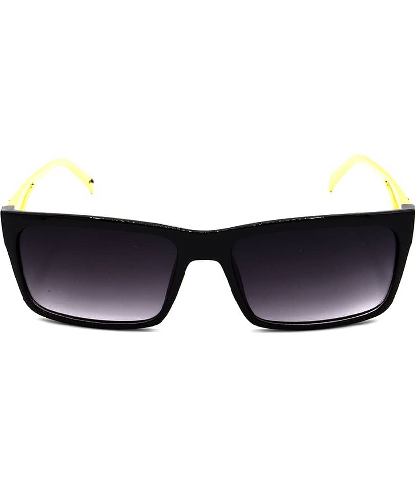 Hrinkar Gold Rectangular Sunglasses ( Pack of 1 ) view 2