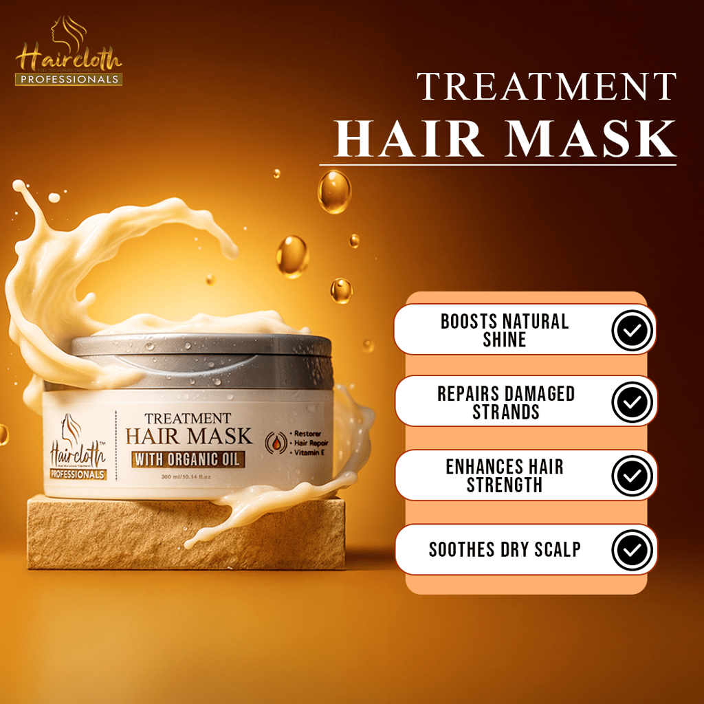 Haircloth Professional Treatment Mask 300ML – Strengthen, Nourish & Revitalize All Hair Types view 2