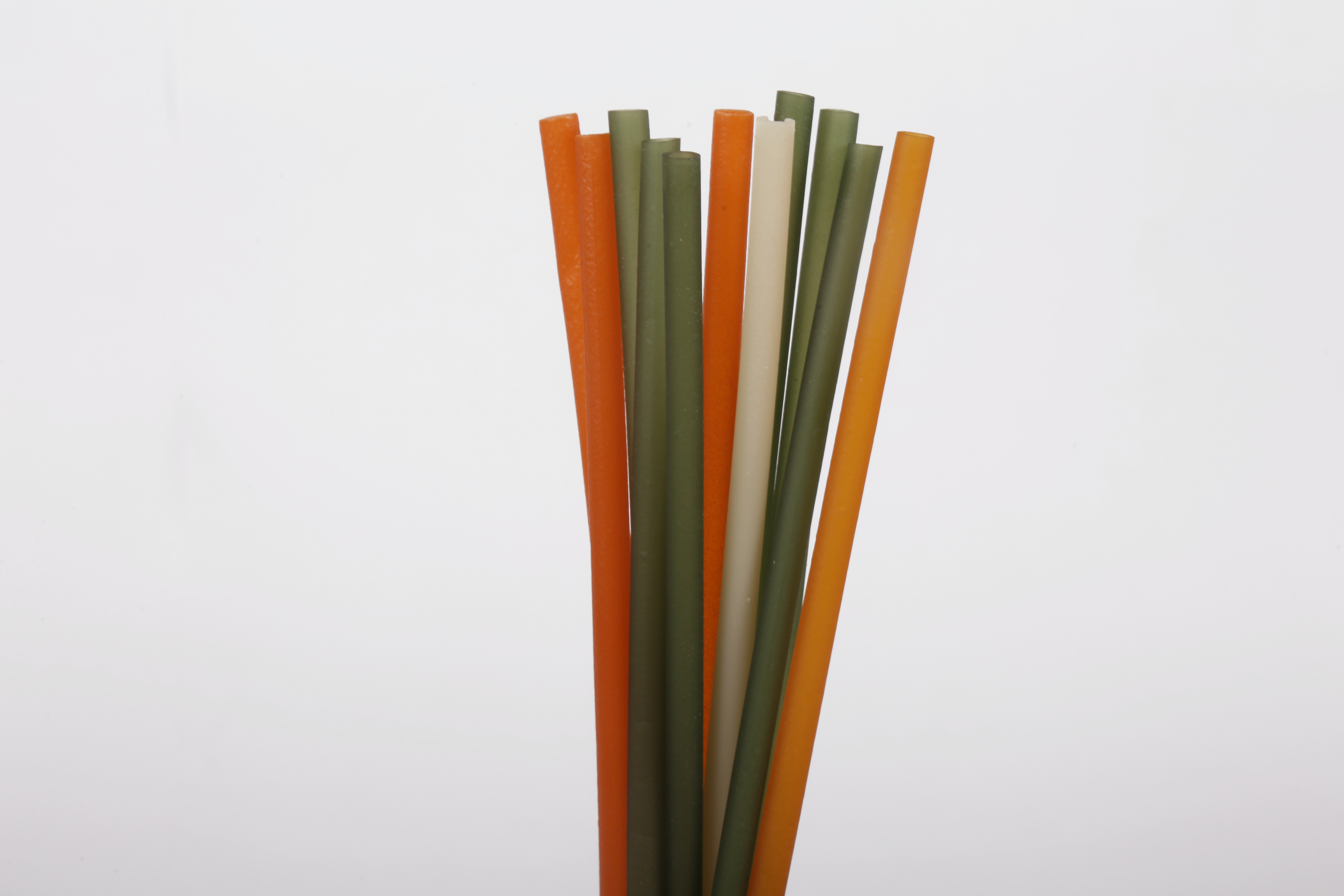 Edible Straw 6.5 mm Dia X 210 mm Length - White (100 Pcs) view 2