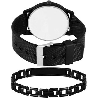 HRV Men's Round Dial Black Strap Analog Watch view 2