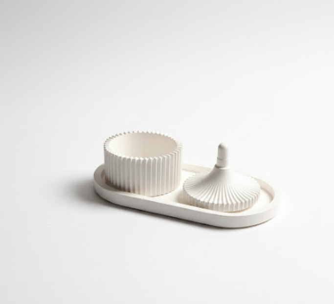 Combo 12 - Trinket tray + Vase + Zigzag jewellery box
