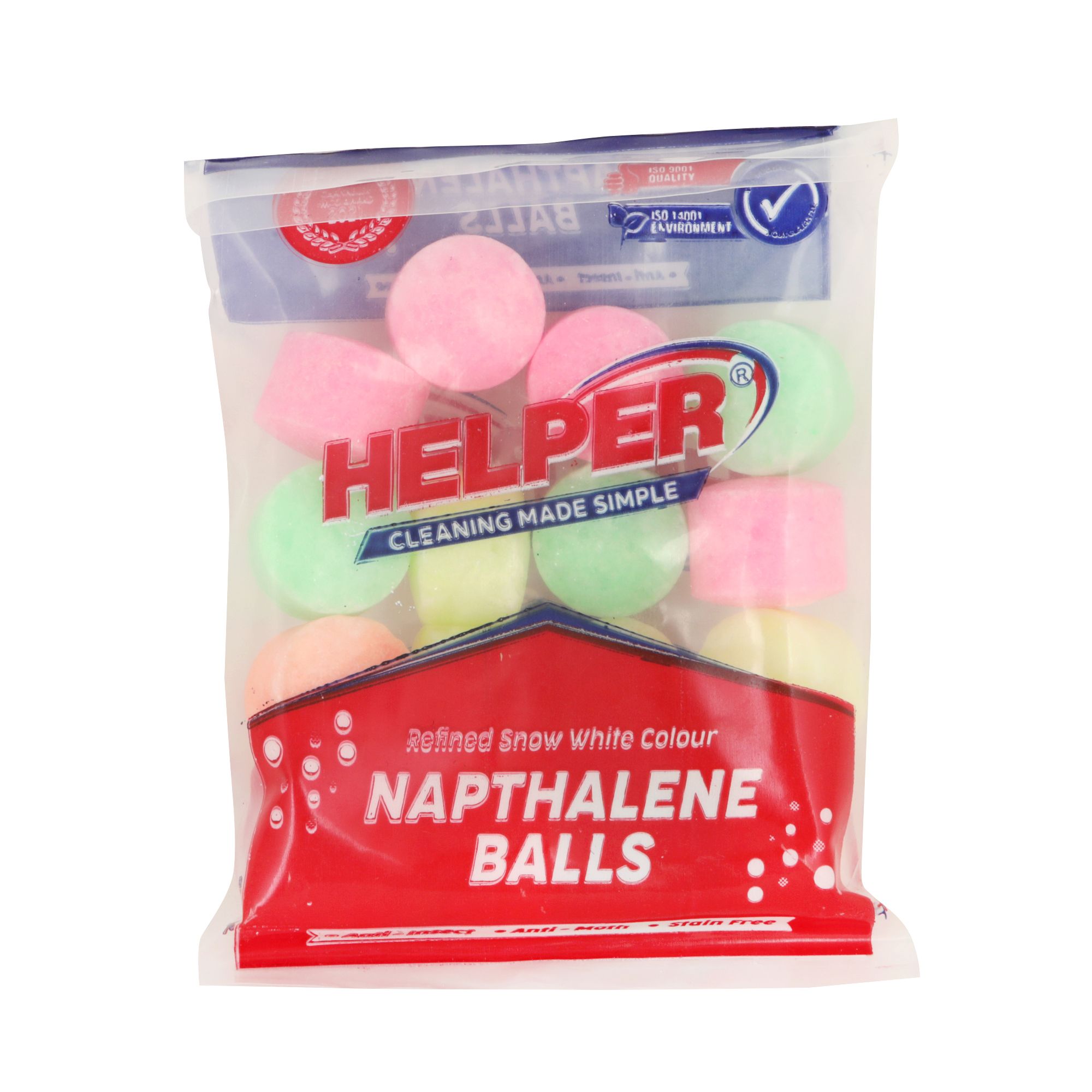 Helper Refined MultiColour Naphthalene Balls Packs of 4 view 2