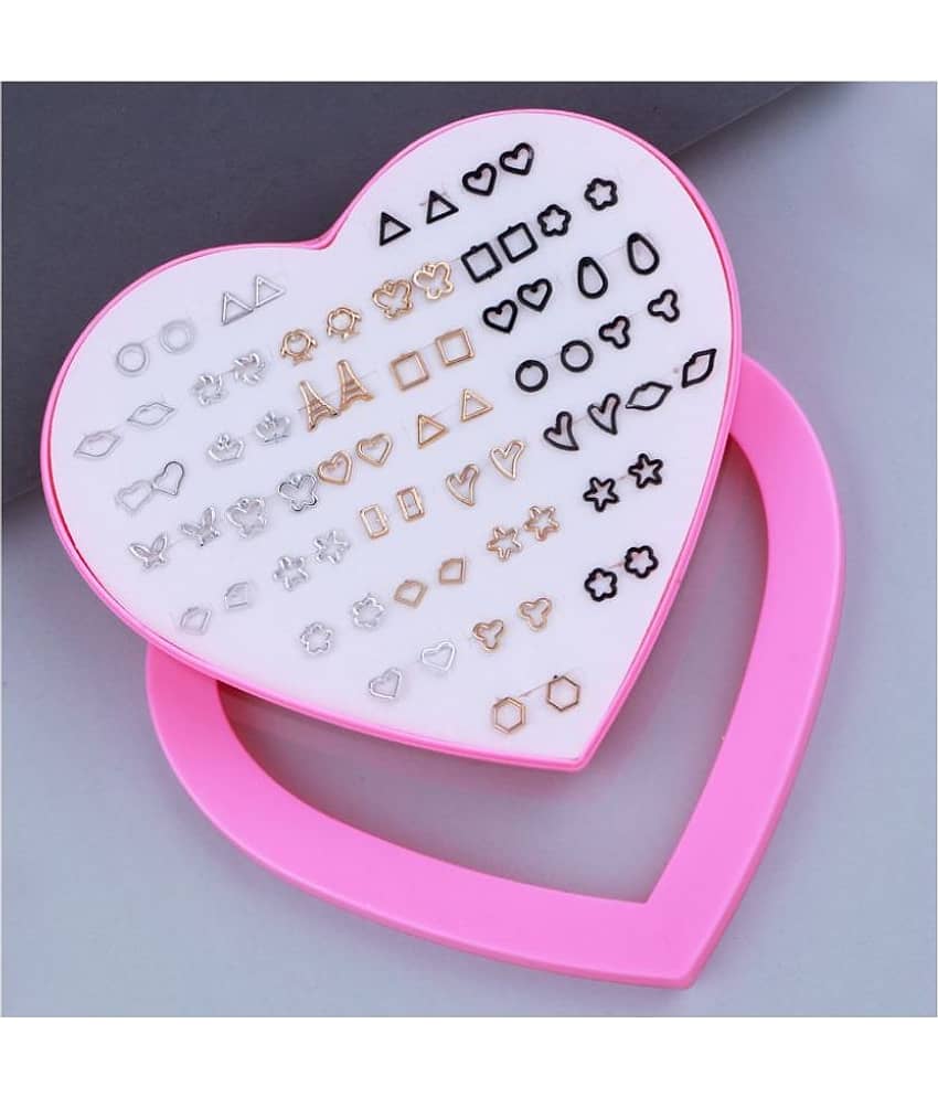 Stud Earring Stylish Multicolor Multi Designe Set Of 36 Earrings for girls view 2