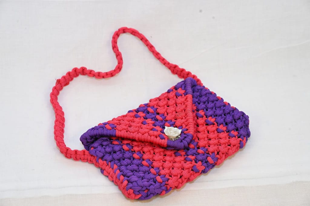 Handmade Crochet Shoulder Bag view 2