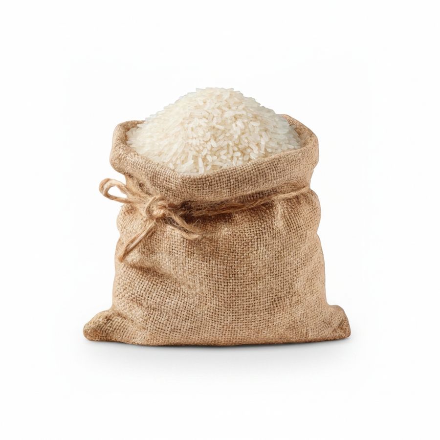 Premium Quality White Rice - 20 kg - One burlap sack view 2
