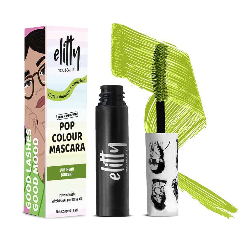 Green Coloured Mascara view 2