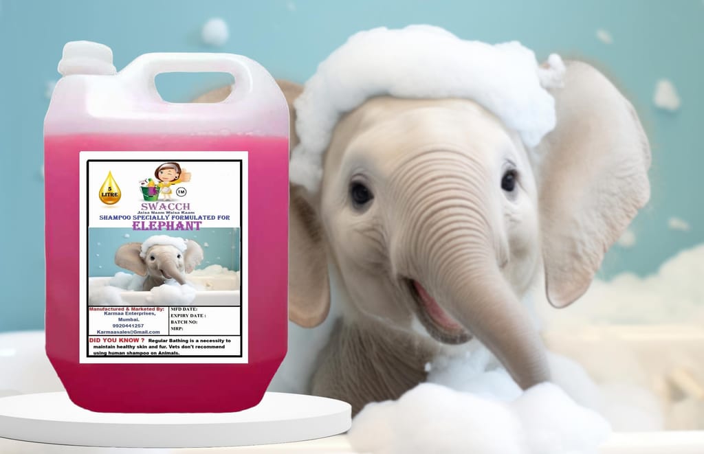 Swacch Shampoo Specially Formulated for Elephant (5 Litre) Rose view 2