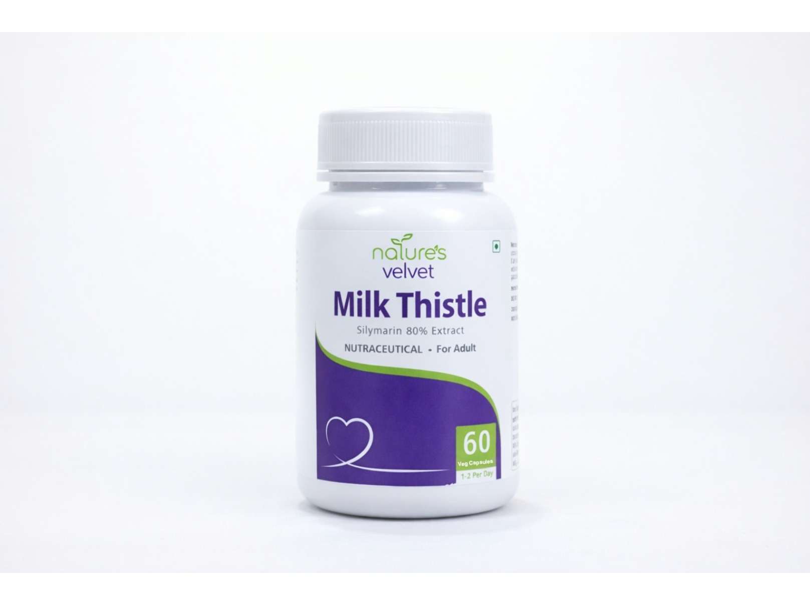 Natures Velvet Milk Thistle Extract 300 mg Veg Capsules for Liver Detox, Liver Health & Antioxidant Support – 60 Veg Capsules
