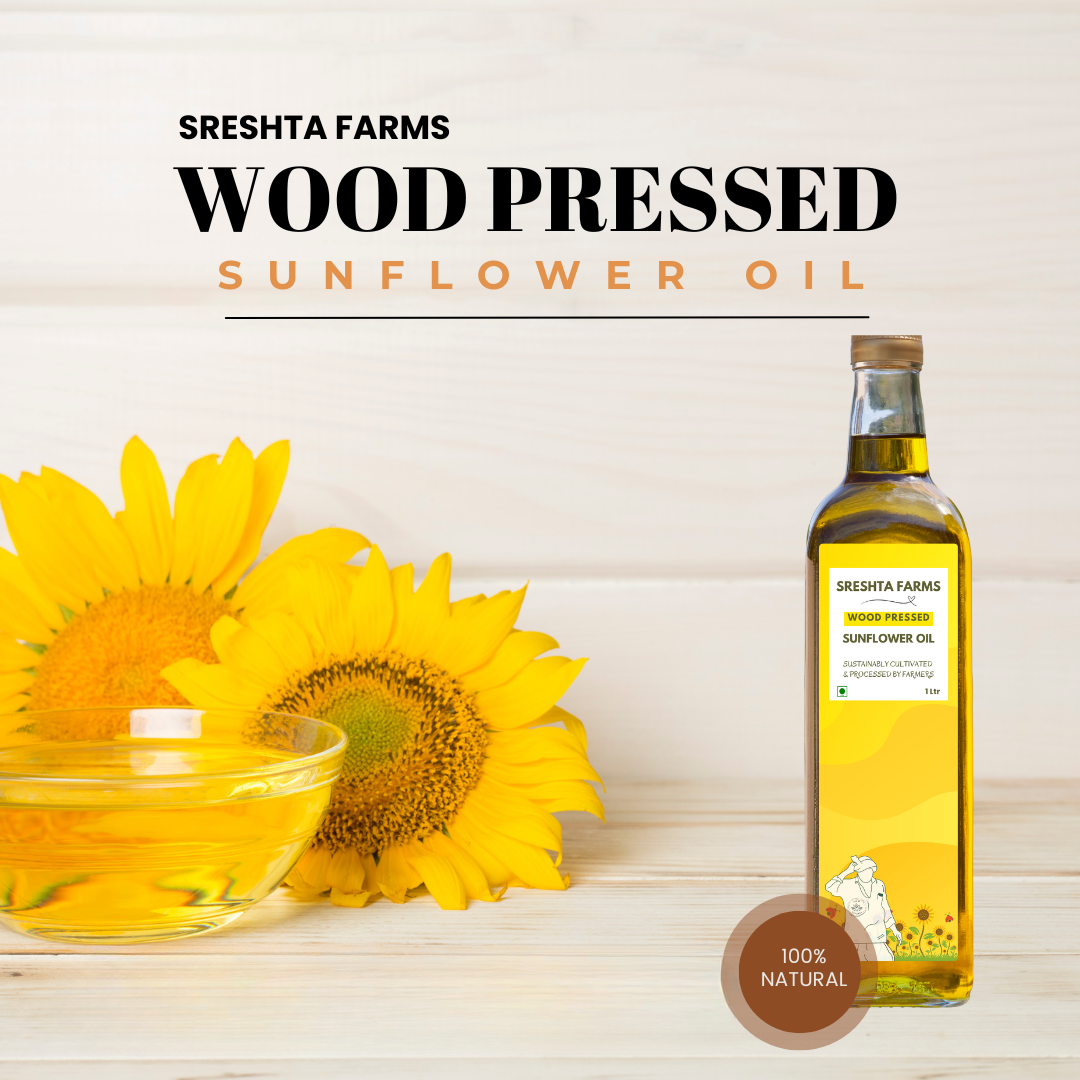 Sreshta Farms Wood Pressed Sunflower Oil view 2