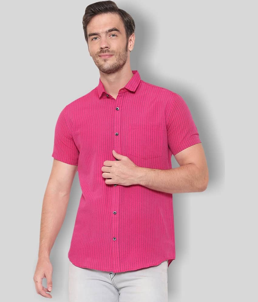 Latest Chikan - Orange Cotton Blend Regular Fit Men's Casual Shirt (Pack of 1)