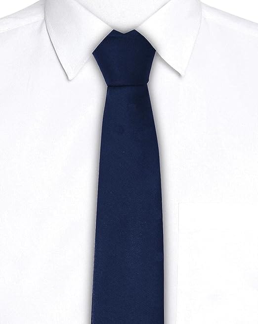 Handpainted Tie navy blue color tie view 2