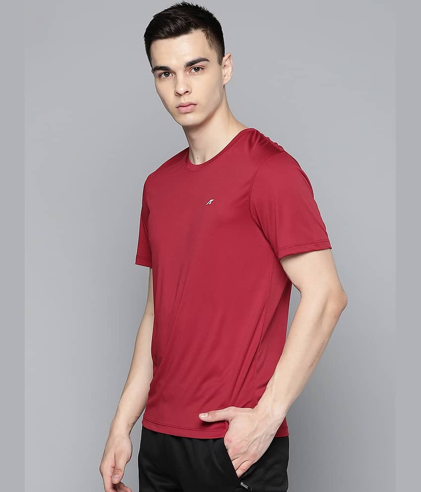 Alcis White Polyester Slim Fit Men's Sports T-Shirt ( Pack of 1 ) view 2