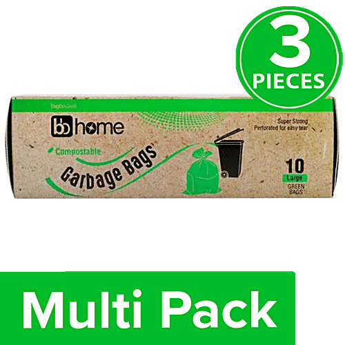 Sunshine Compostable Garbage Bags ( Green ) Large 60*81 Cm