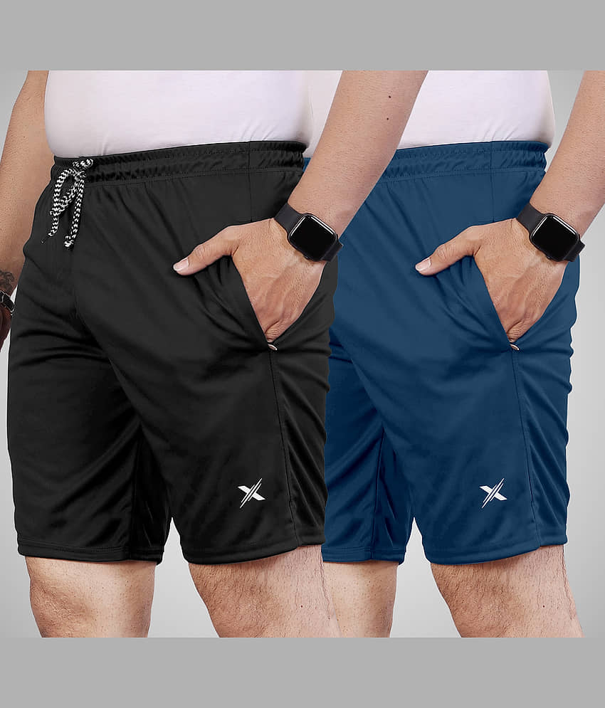 FTX Dark Grey Lycra Men's Shorts ( Pack of 2 )