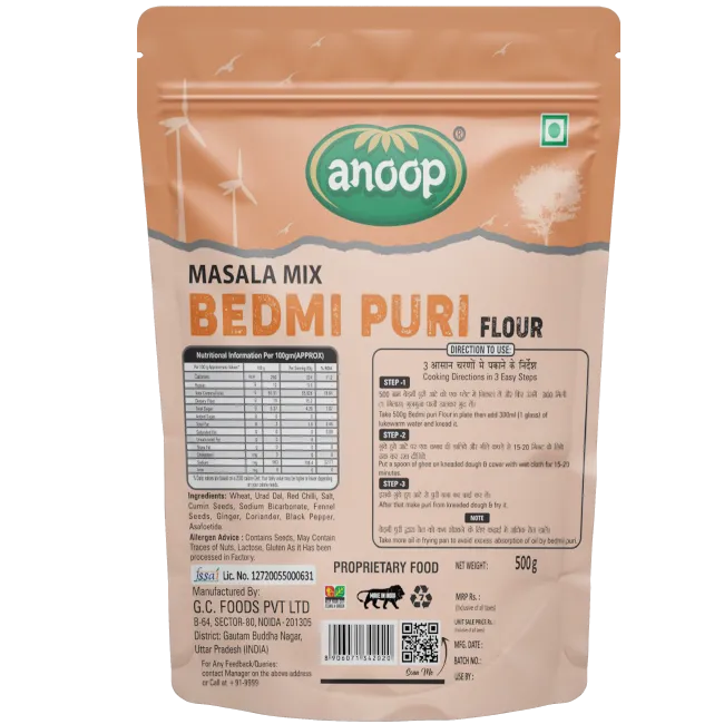Anoop Bedmi Puri Flour view 2