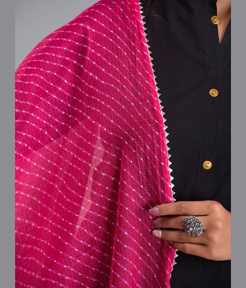 Apratim - Pink Cotton Women's Dupatta - ( Pack of 1 ) view 2
