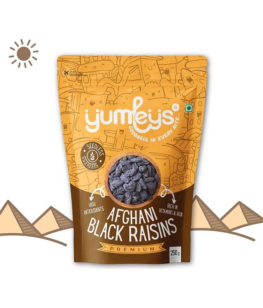 Yumleys Premium Afghani Black Seedless Raisin Kali Kismis 250gm