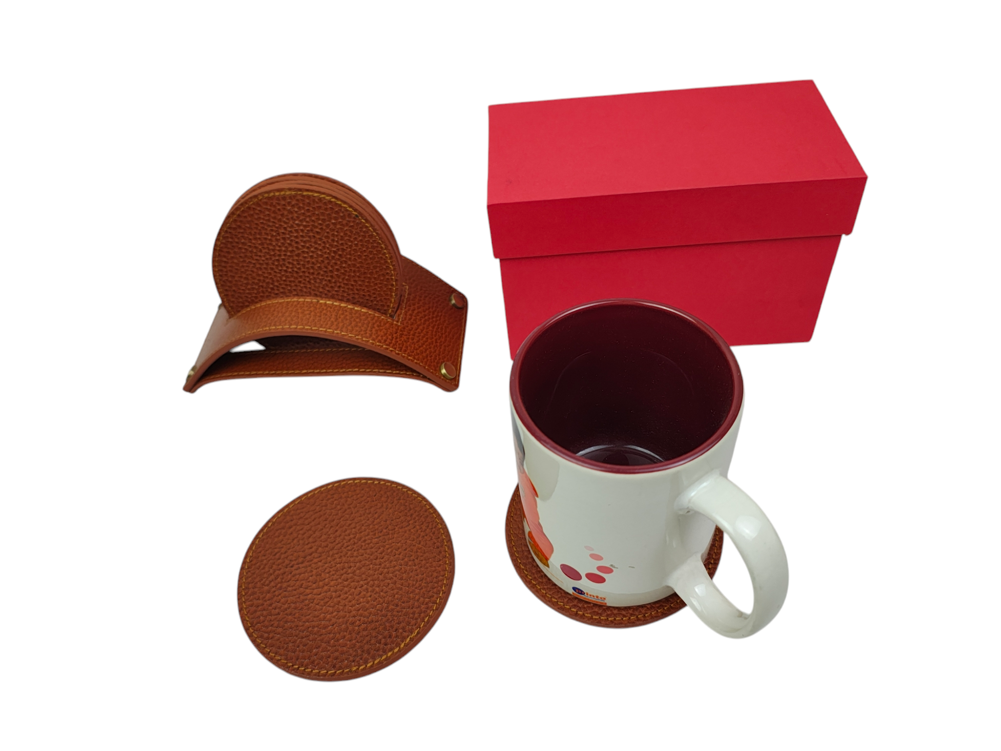 Tea Coasters with Stand view 2
