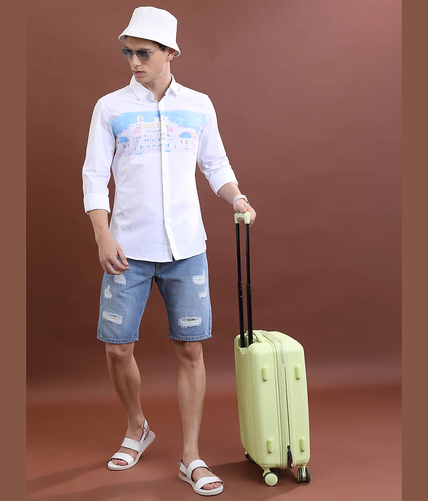 Highlander Light Blue Cotton Men's Denim Shorts ( Pack of 1 ) view 2