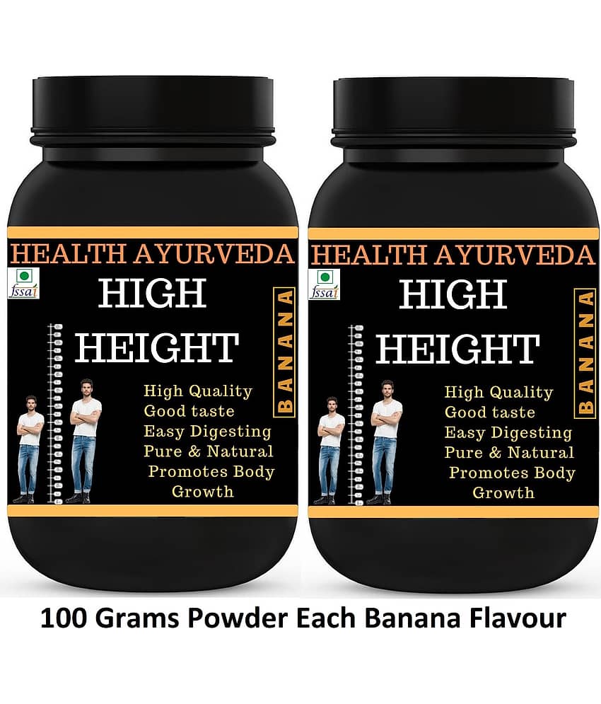 Health Ayurveda High Height | Height Increase Powder 200 Gm Pack of 2