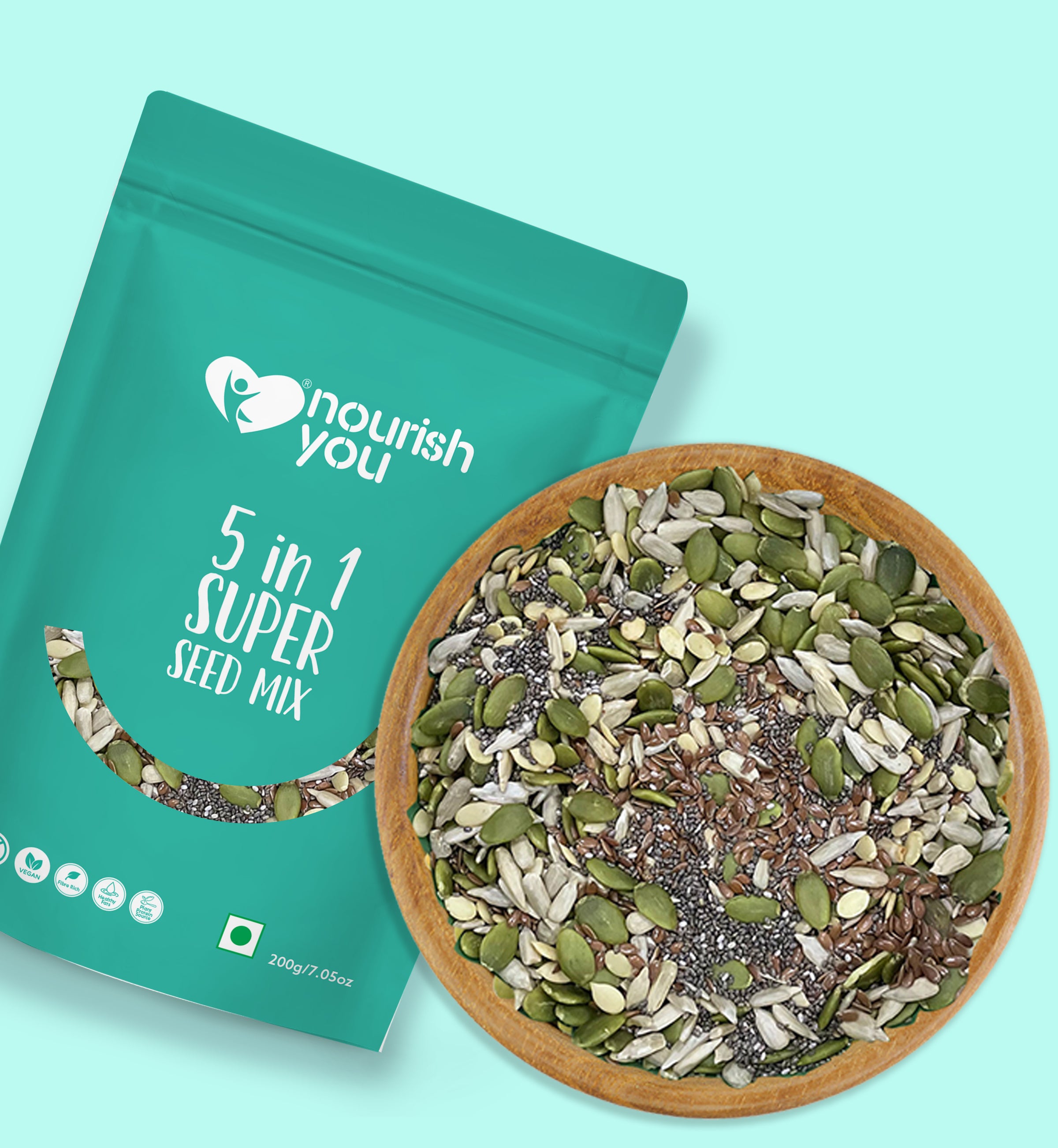 nourish you 5 in 1 Super Seed Mix view 2