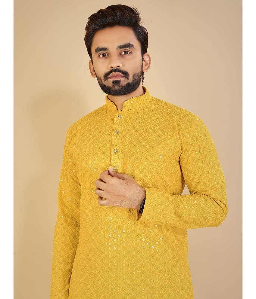 Balaji's - Purple Cotton Men's Regular Kurta ( Pack of 1 ) view 2